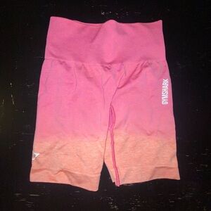 Gymshark ombré shorts pink/orange xs